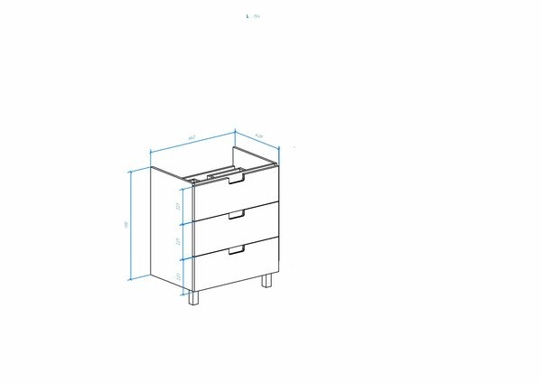 Тумба под раковину Bellezza Пегас 70 4630411140048